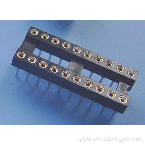 2.54mm*7.62mm round IC sockets and connectors 20P